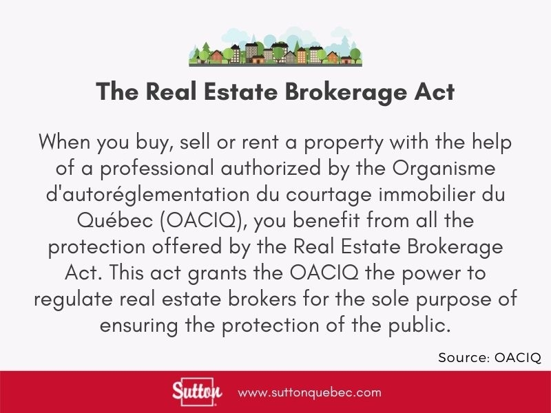 The real estate brokerage act